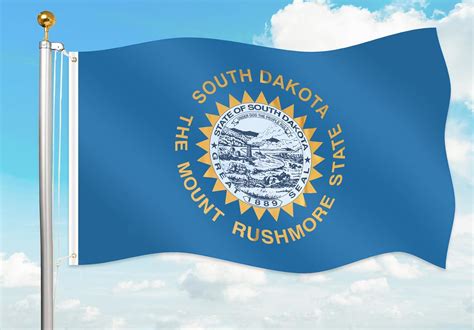 Amazon.com : South Dakota State Flag - South Dakota flag 3X5ft outside ...