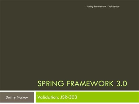 Image result for Spring Validation Logo