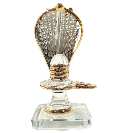 Buy KLEO Sphatik Shiv Shiva Lingam Linga Ling Crystal Glass Murti Idol ...