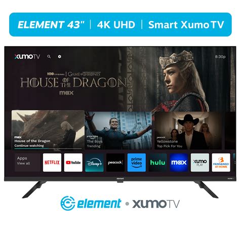 Element 43" Class 4K UHD (2160p) LED XUMO Smart Television HDR (E550AE43C-G) - Walmart.com - What Element Is G