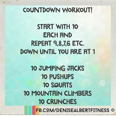 Image result for Counting Down Exercises