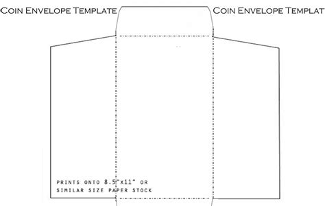 Image result for Coin Envelope Template