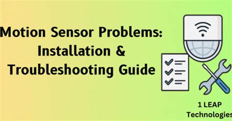 Motion Sensor Troubleshooting 的图像结果
