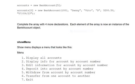 Image result for Program a Bank Using Classes in Java
