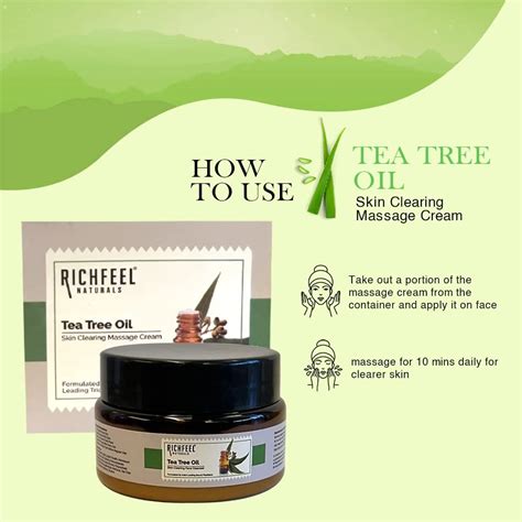 Foxy.in : Buy Richfeel Naturals Tea Tree Oil Massage Cream (100g ...