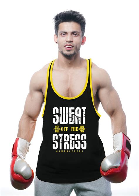 SWEAT OF THE STRESS Men's Gym Stringer – Gymbrothers