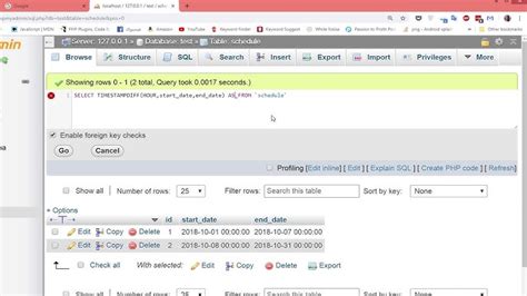 Image result for MySQL DateDiff Year