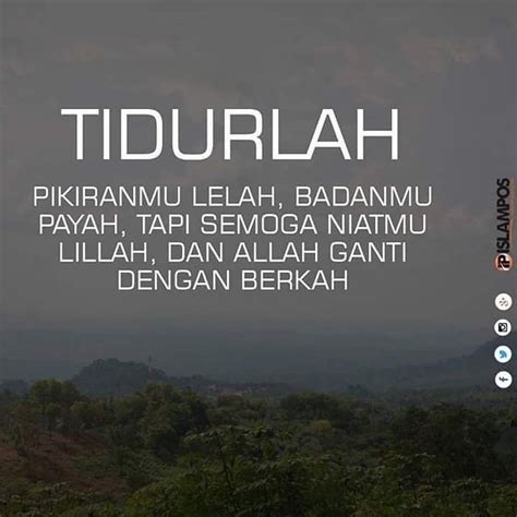 semoga lelahmu menjadi lillah
