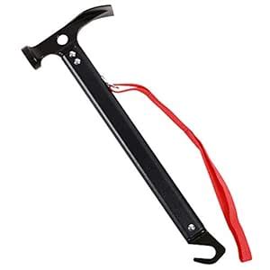 REDCAMP Aluminum Camping Hammer with Hook, 12" Lightweight Multi ...