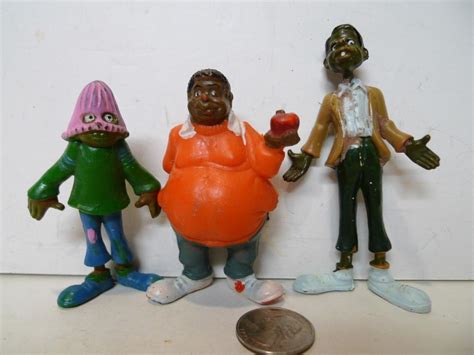 Vintage 1973 Chemtoy Fat Albert , WEIRD HAROLD , Dumb Donald Figure Lot ...