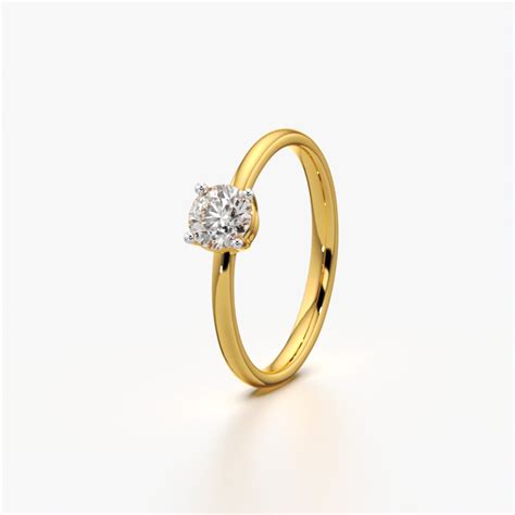 Classic Solitaire Ring for Women in 18K Gold Vermeil | Kymee