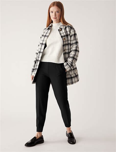 Buy Elasticated Waist Cuffed Joggers at Marks & Spencer