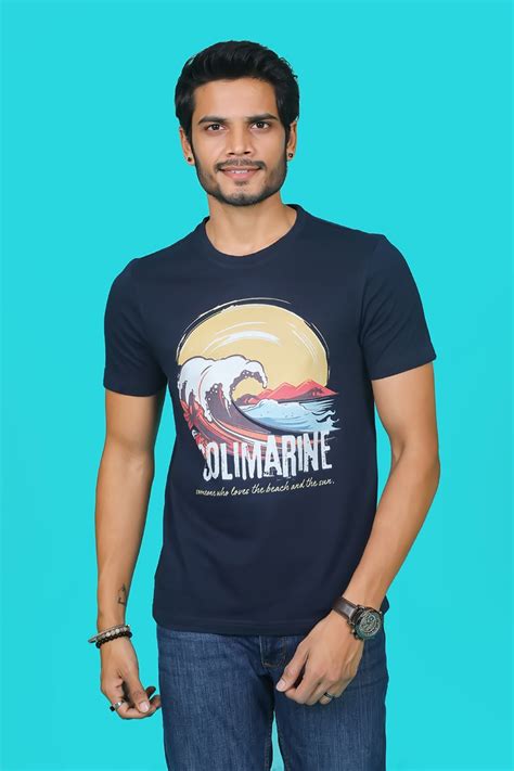 Men's Navy Core Lycra Pique Polo T-shirt – Redline Fashion