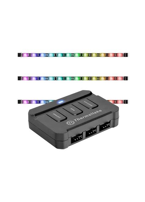 Thermaltake LUMI Color 256C 3-Pack RGB Magnetic LED Strip Control Pack ...