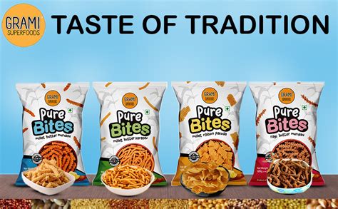 Grami Superfoods Pure Bites Millet Butter Murukku / Chakli - 125g ...