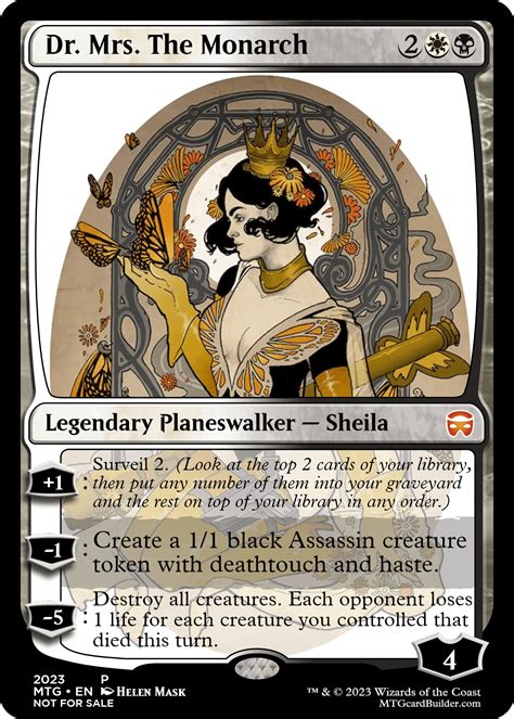 Dr. Mrs. The Monarch - Venture Bros. Planeswalker #3 : r/venturebros