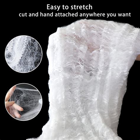 Buy 1100 Sqft Spider Webs Halloween Decorations With 60 Spiders Fake ...