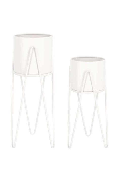 Madam Stoltz zestaw kwietników z donicami (2-pack) | Answear.com