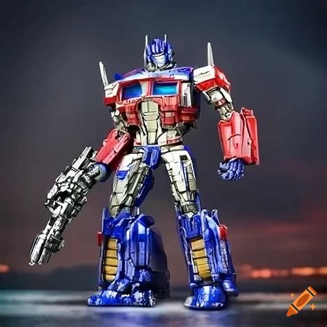 Optimus prime action figure on Craiyon