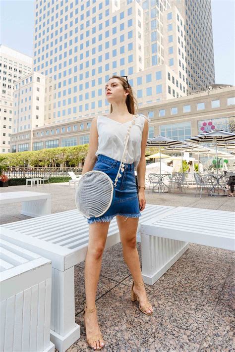 Women's Denim Short Skirt With Fringes – S & F Online Store