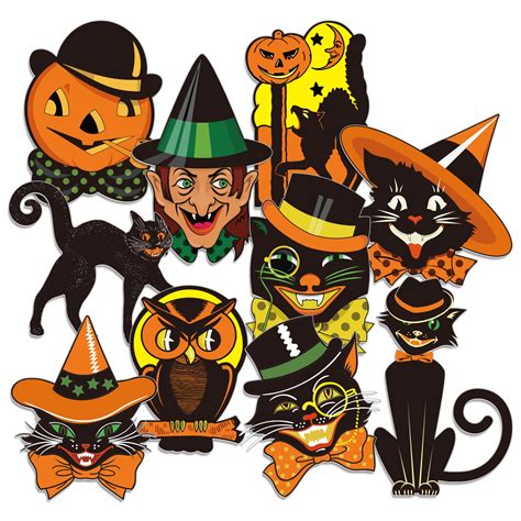 Snapklik.com : Whaline 40Pcs Vintage Halloween Decorations - Assorted ...