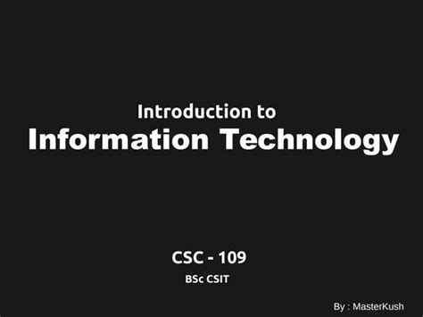 Image result for Information Technology Course Description