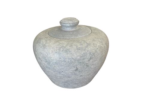 Semban India Cone Shape Soapstone Cookware Curd Pot, Traditional Pot ...