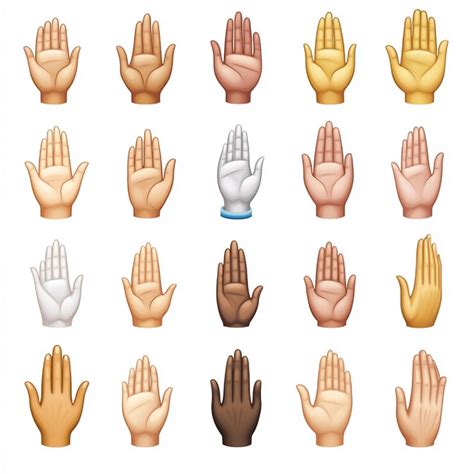 A collection of emojis showing hands in various positions praying ...