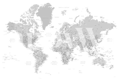 Detailed World Wall Map 的图像结果