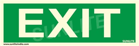 Exit Symbol Signage For Mall - Rectangular Exit Signage Manufacturer ...
