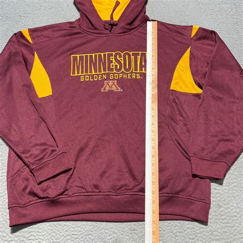 University of Minnesota Golden Gophers Sweathsirt Hoodie Mens XL Maroon ...