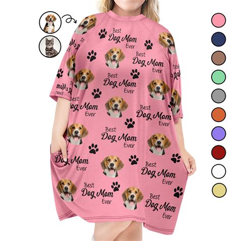 Custom Photo Best Dog Cat Mom Ever - Gift For Pet Lovers, Fur Moms - P ...