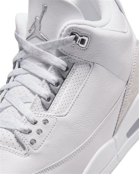 Air Jordan 3 'White and Silver' (CT8532-111) release date. Nike SNKRS