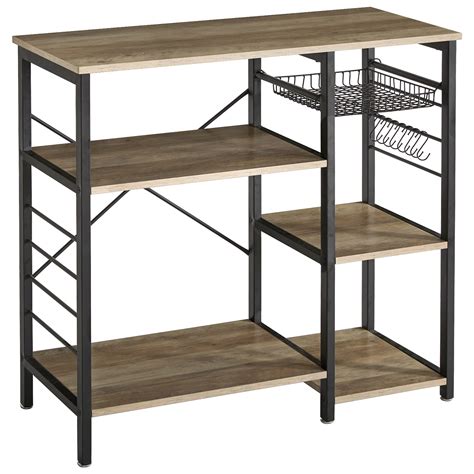 Buy IBUYKEIndustrial Kitchen Baker’s Rack, Coffee Bar, Utility Storage ...