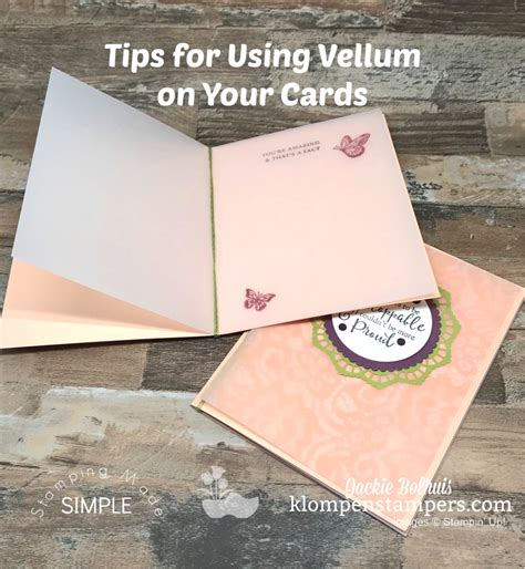 Image result for Using Patterned Vellum Card Making
