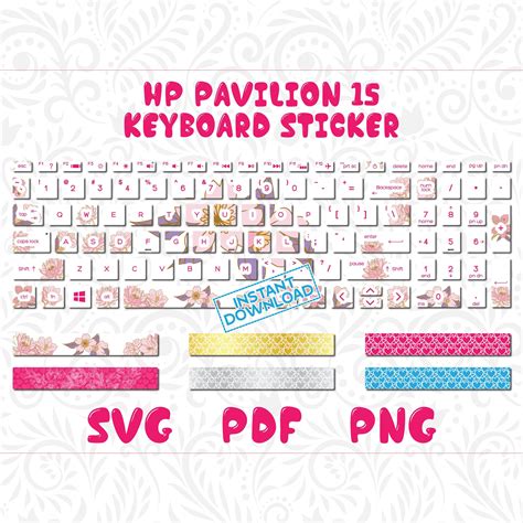 Laptop keyboard printable stickers – Artofit