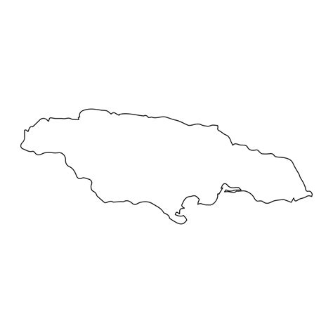 Jamaican Map Outline