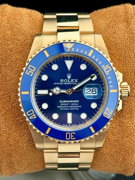 Rolex Submariner Date Bluesy Solid Gold 126618LB | 2022 | 41mm - Watch ...