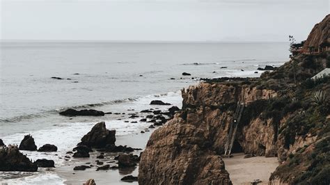 Wallpaper coast, rocks, stones, sand, sea hd, picture, image