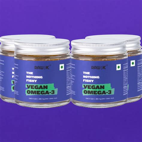 RawRX Vegan Omega 3 | Algal Oil, EPA DHA, Vegetarian Capsules