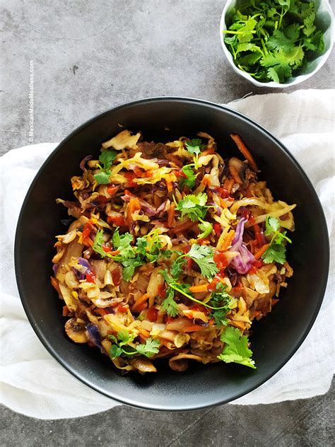 Easy, Healthy Vegan Egg Roll In A Bowl Recipe | Mexican Made Meatless™