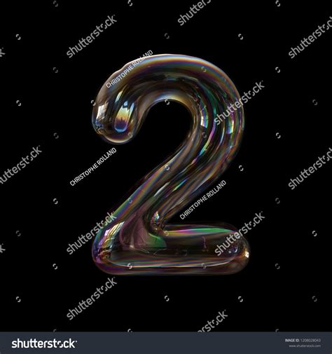 Soap Bubble Number 2 3d Transparent Stock Illustration 1208028043 ...