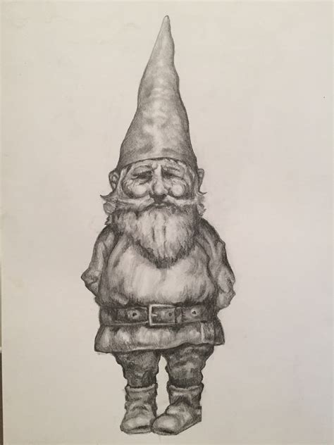 How To Draw A Cute Garden Gnome at Debbie Harder blog