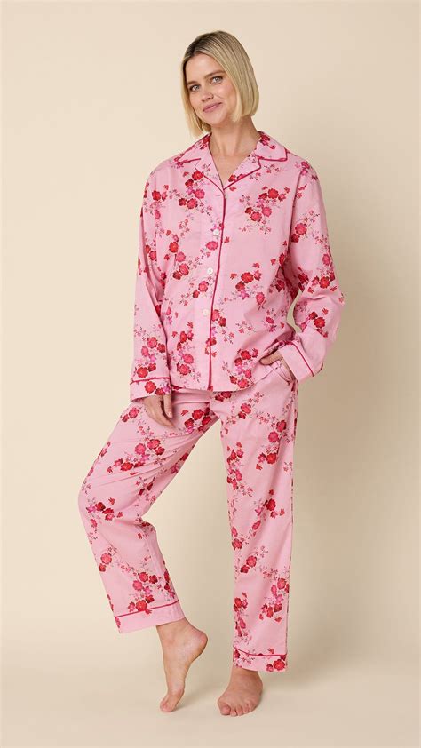 Pink Roses Voile Pajama | Pajamas women, Classic pajamas, Cotton pajama ...