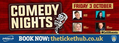 Comedy Night , Colchester United FC, 3 October 2025 | AllEvents