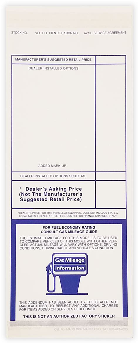 Image result for 3M Addendum Sticker