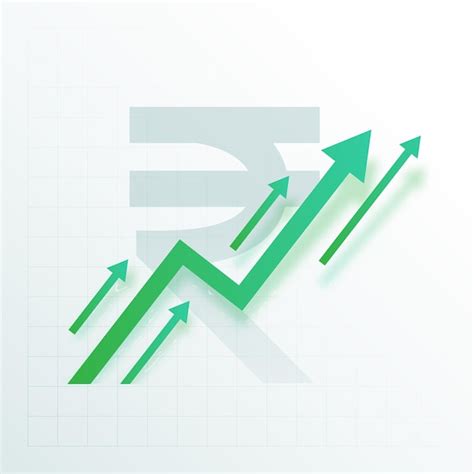 Indian digital rupee with growth arrow a sign of financial stability ...