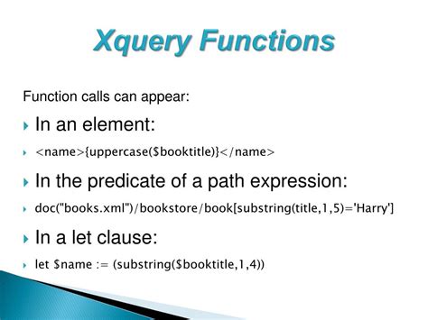 XQuery 的图像结果