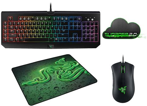 Razer BlackWidow Full Chroma Clicky Mechanical Gaming Keyboard + Razer ...