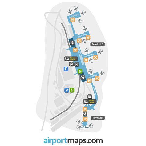 Washington National Airport (DCA) – terminal and gate map | Airportmaps.com